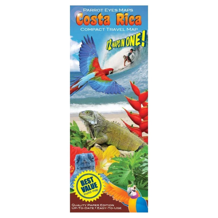 Mapa de Costa Rica Parrot Eyes Maps