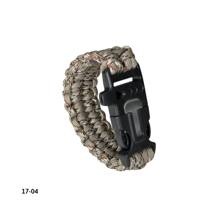 Pulsera Paracord con Silbato y Pedernal Arena Militar (17-04)