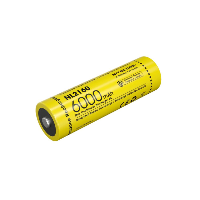 Batería Recargable Nitecore NL2160 21700 (6000mAh 3.6V)