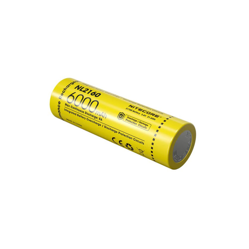 Batería Recargable Nitecore NL2160 21700 (6000mAh 3.6V)
