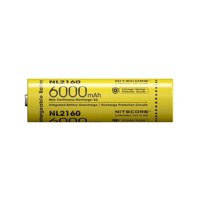 Batería Recargable Nitecore NL2160 21700 (6000mAh 3.6V)