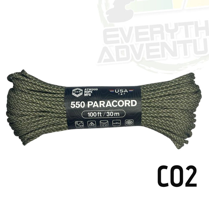 Cuerda Paracord 550 Atwood Ropes - 100 ft / 30m