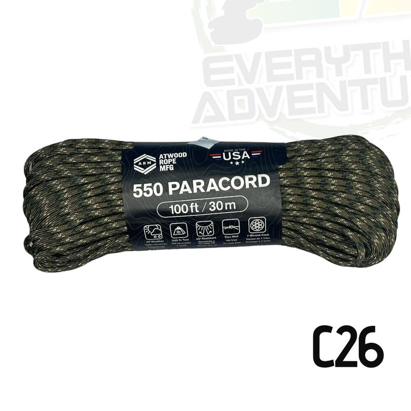 Cuerda Paracord 550 Atwood Ropes - 100 ft / 30m C26