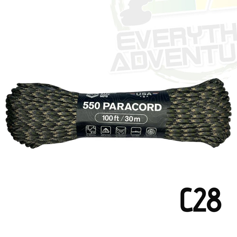 Cuerda Paracord 550 Atwood Ropes - 100 ft / 30m C28