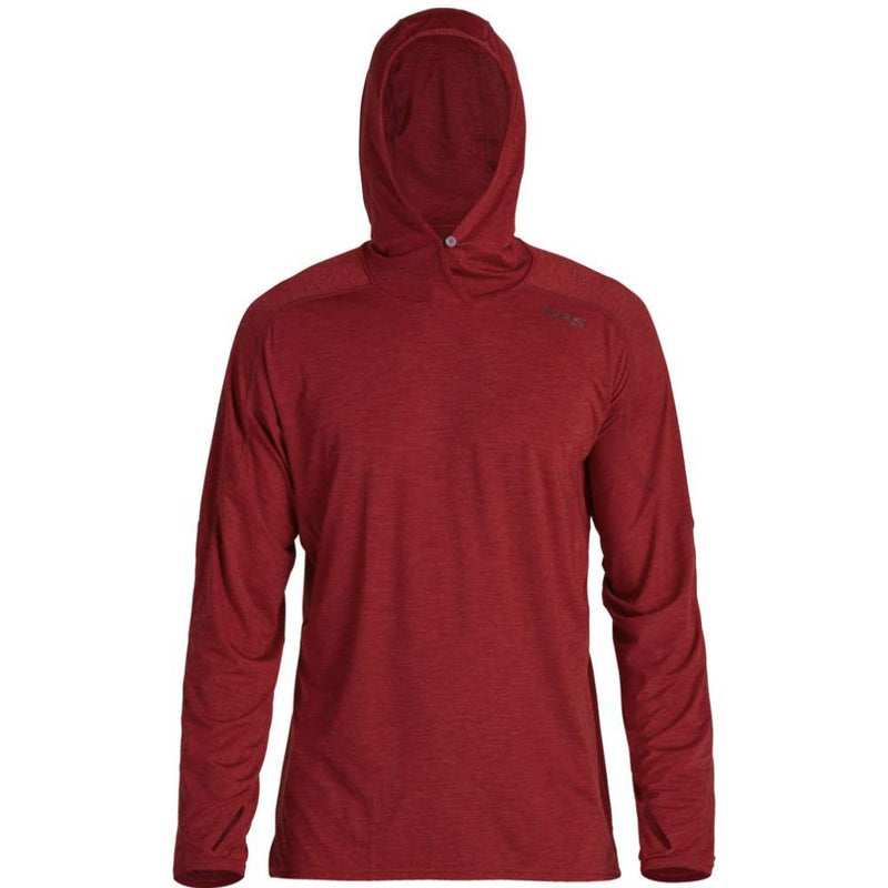 Camisa NRS Men´s Silkweight Hoodie Vino