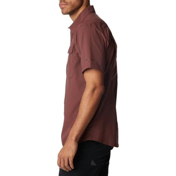 Camisa Manga Corta Hombre Newton Ridge II Columbia Dark Red M