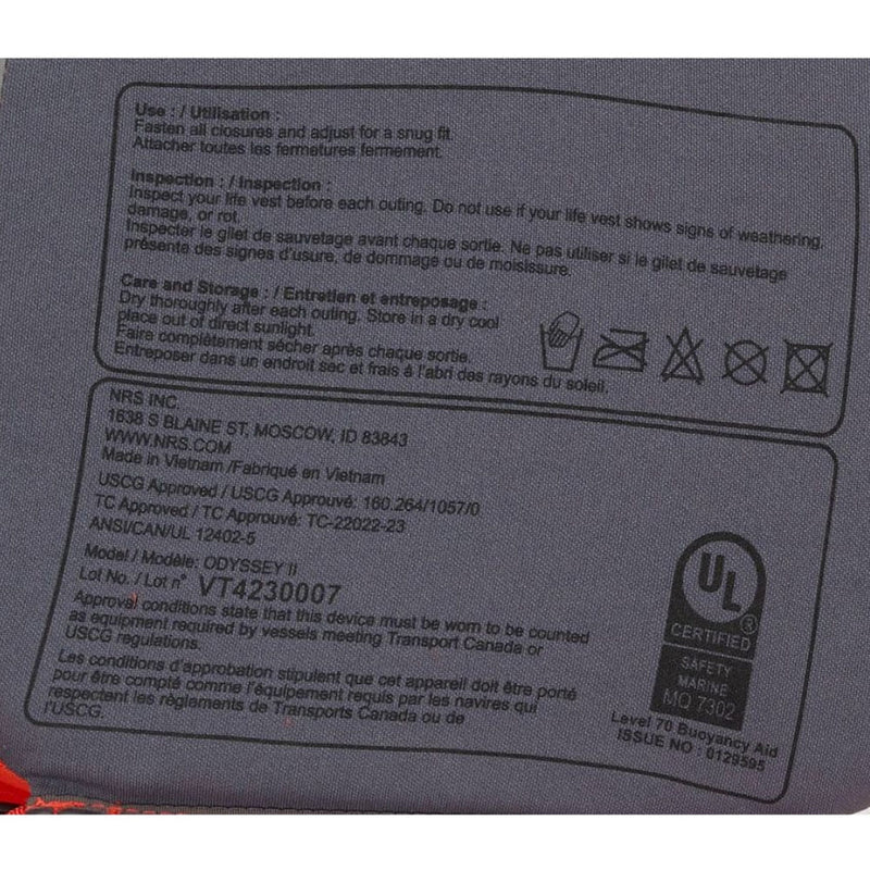 Chaleco NRS Odyssey PFD Citrus