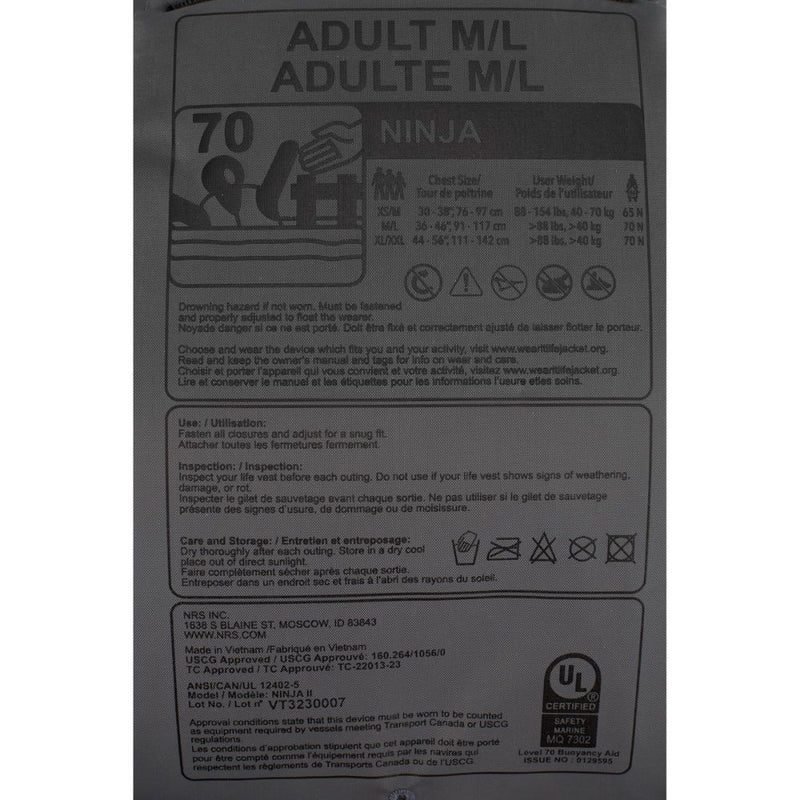 Chaleco Salvavidas NRS Ninja PFD 2026