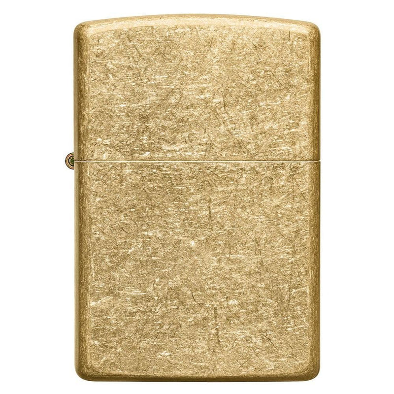 Encendedor Zippo Recargable Tumble Brass Gold