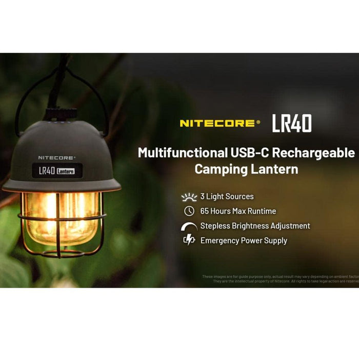 Linterna Camping Nitecore LR40 100 Lúmens