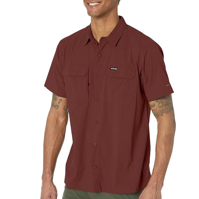 Camisa Manga Corta Hombre Canyon Gate Columbia Light Raisin (640)