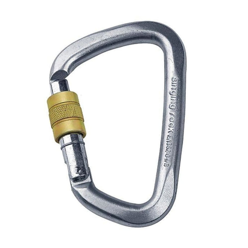 Mosquetón D Connector 50kn Acero / Rosca Singing Rock