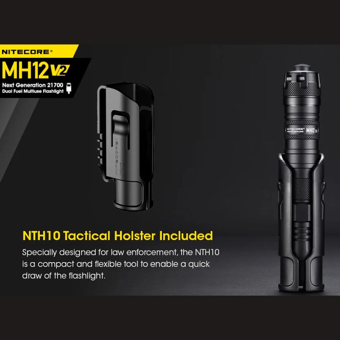 Linterna Nitecore MH12 V2 1200 LUM 202metros
