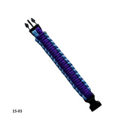Pulsera Paracord Morado Celeste (15-03)