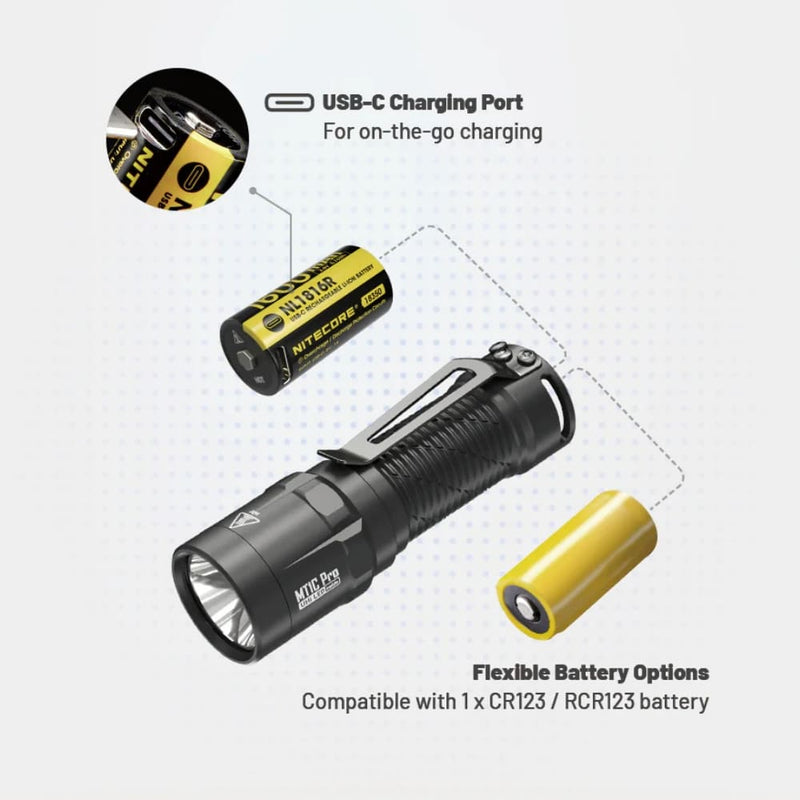 Linterna Nitecore MT1C Pro 1,000 Lúmenes