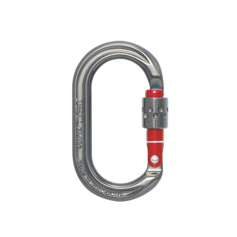 Mosquetón Accesorio Oval ISC Screwgate KL100SG1 (Aluminio 9kN)