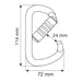 Mosquetón Acero Aut/Triple Lock C.A.M.P “D” 50 kN