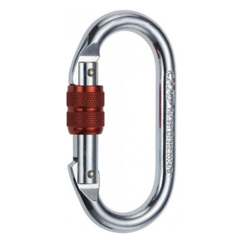 Mosquetón Acero Oval Standard Lock C.A.M.P