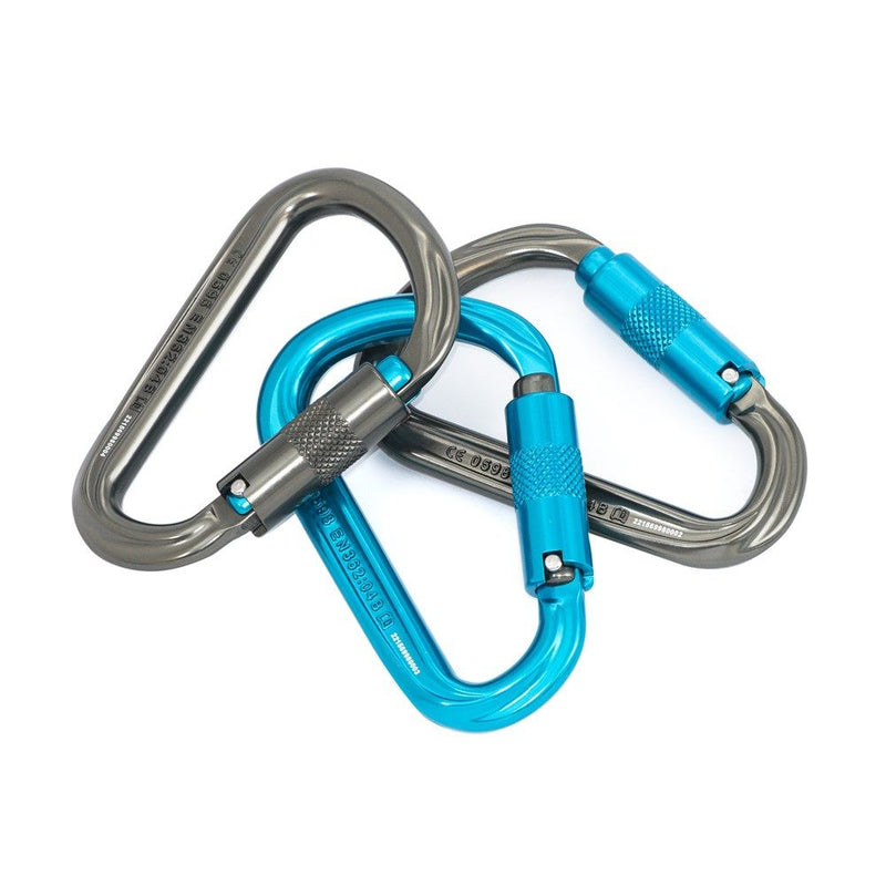 Mosquetón HMS ISC SuperSafe 27kN KH204SS (Pack x3 Aluminio)