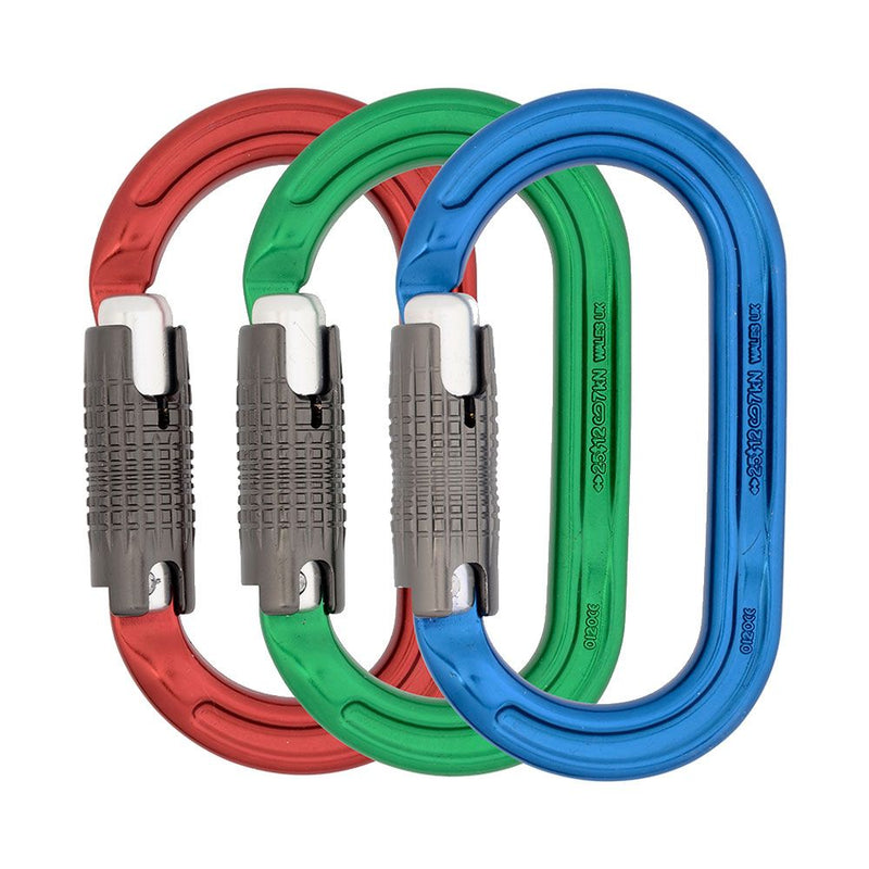 Mosquetón Oval ISC SuperSafe 25kN KL121SS (Pack x3 Aluminio)