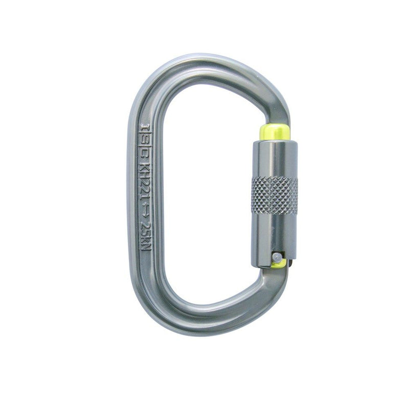 Mosquetón Oval ISC SuperSafe 25kN KH221SSB (Pack x3 Aluminio)
