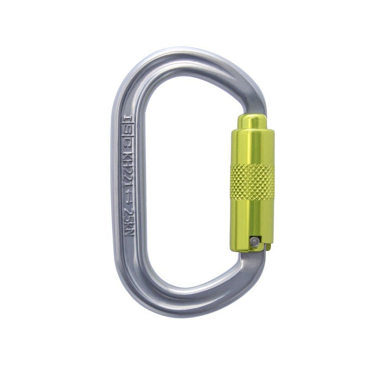 Mosquetón Oval ISC SuperSafe 25kN KH221SSB (Pack x3 Aluminio)