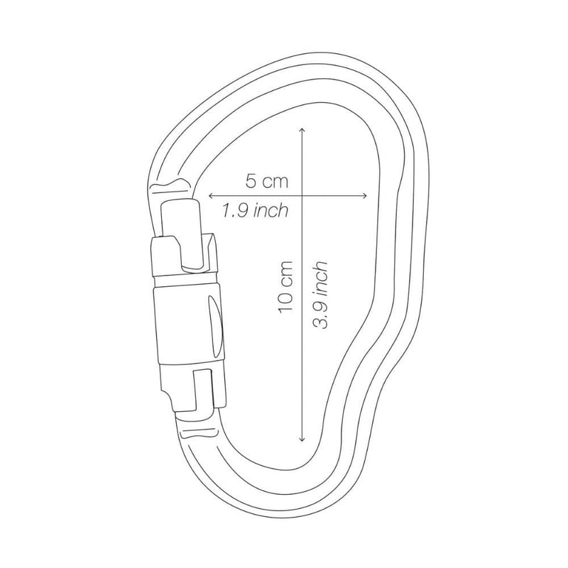 Mosquetón Vértigo Petzl TWIST-LOCK M40A RLA