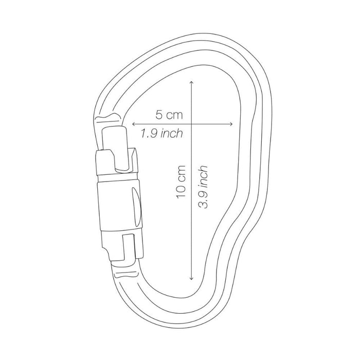 Mosquetón Vértigo Petzl TWIST-LOCK M40A RLA