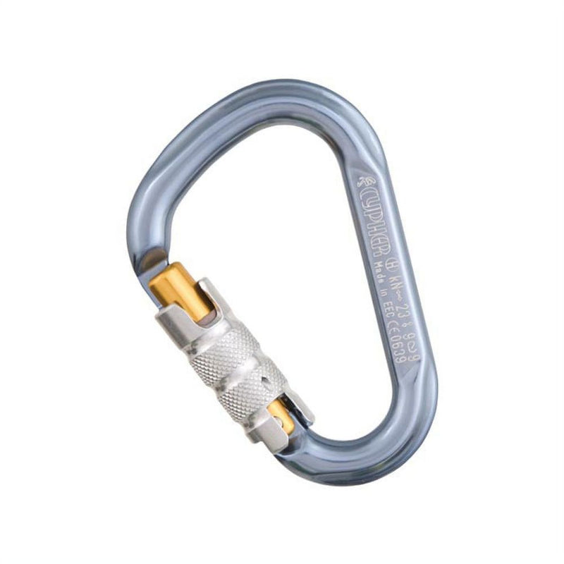 Mosquetón Sawtooth Aluminio Automático HMS Cypher 23KN - Twist Lock