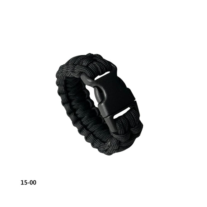 Pulsera Paracord Negro (15-00)