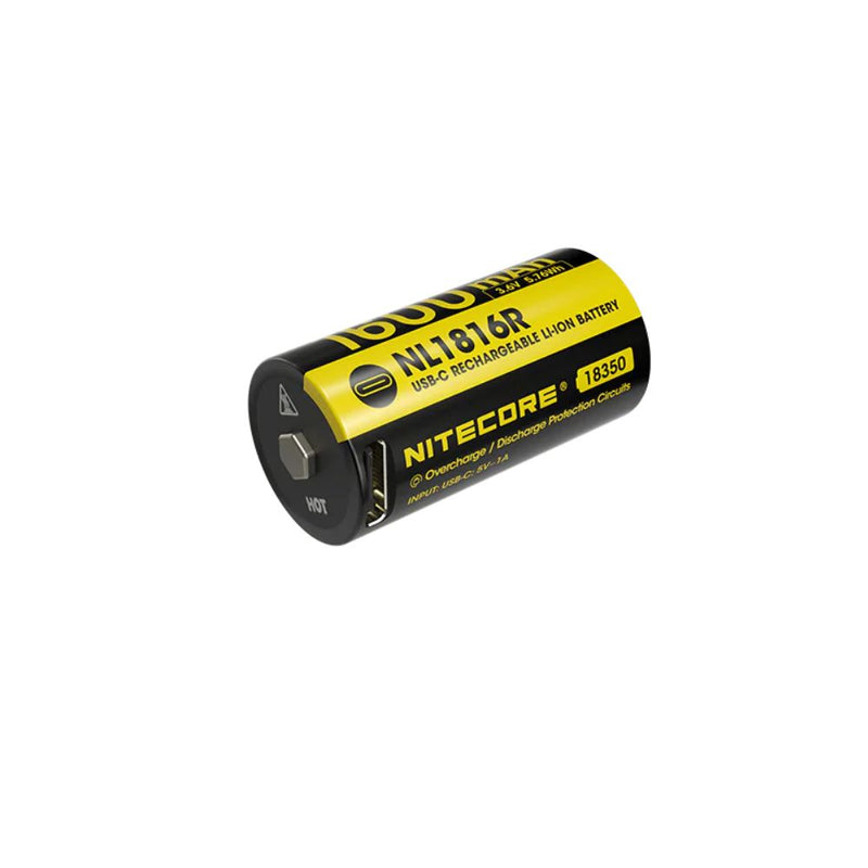 Batería Nitecore NL1816R 18350 1600mAh USB-C