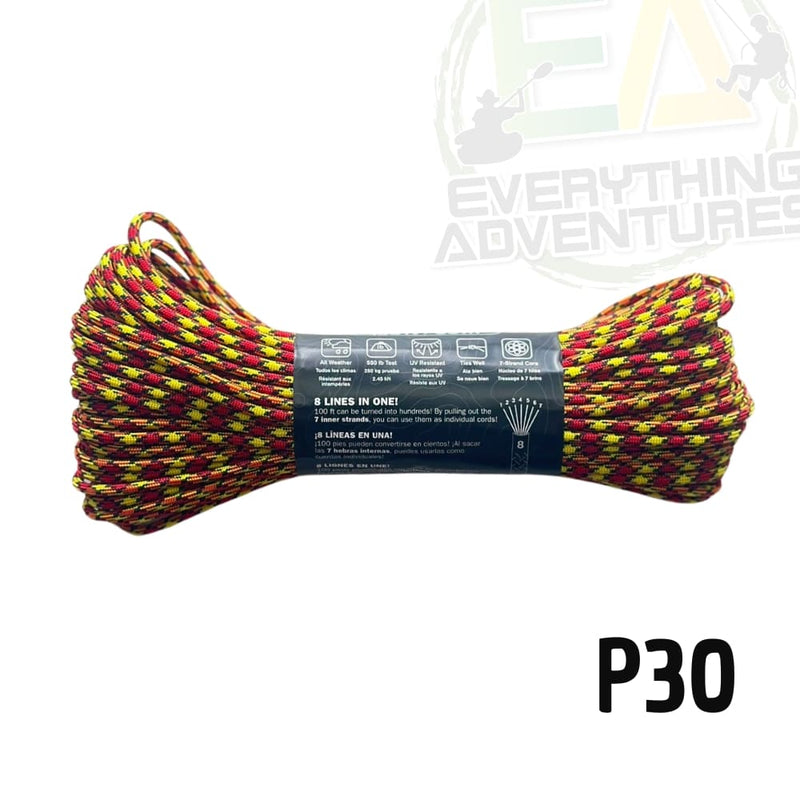 Cuerda Paracord 550 Atwood Ropes - 100 ft / 30m