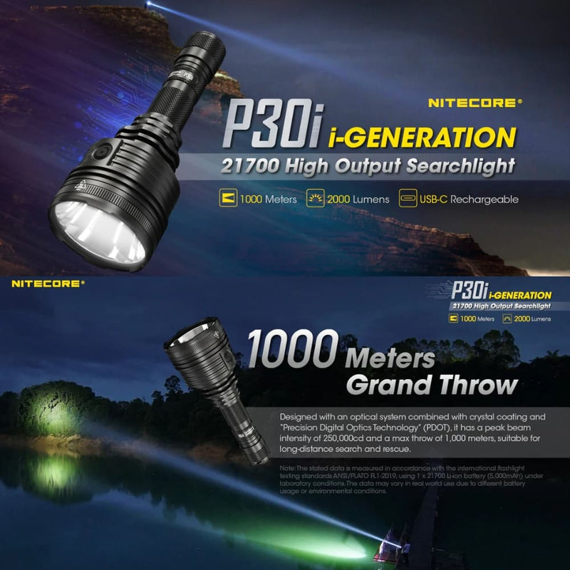 Linterna Nitecore P30i 2000 Lúmenes