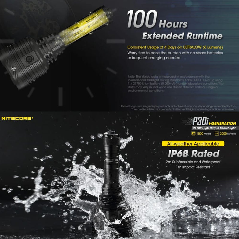 Linterna Nitecore P30i 2000 Lúmenes