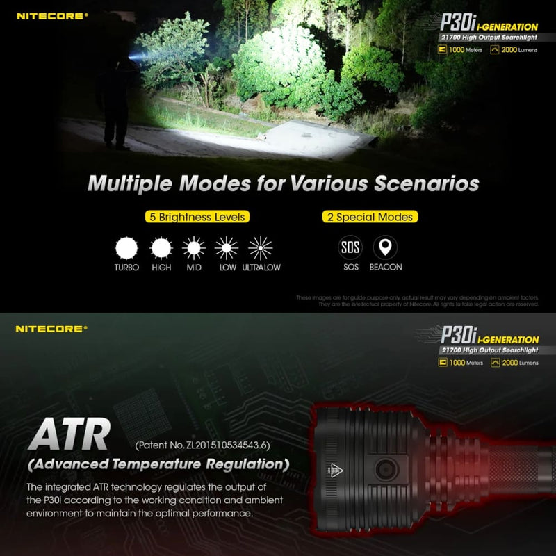 Linterna Nitecore P30i 2000 Lúmenes