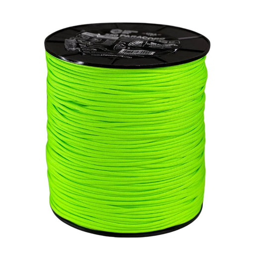 Cuerda Paracord 550 Atwood Ropes - 1000 ft / 305m Neon Green