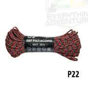 Cuerda Paracord 550 Atwood Ropes - 100 ft / 30m P22