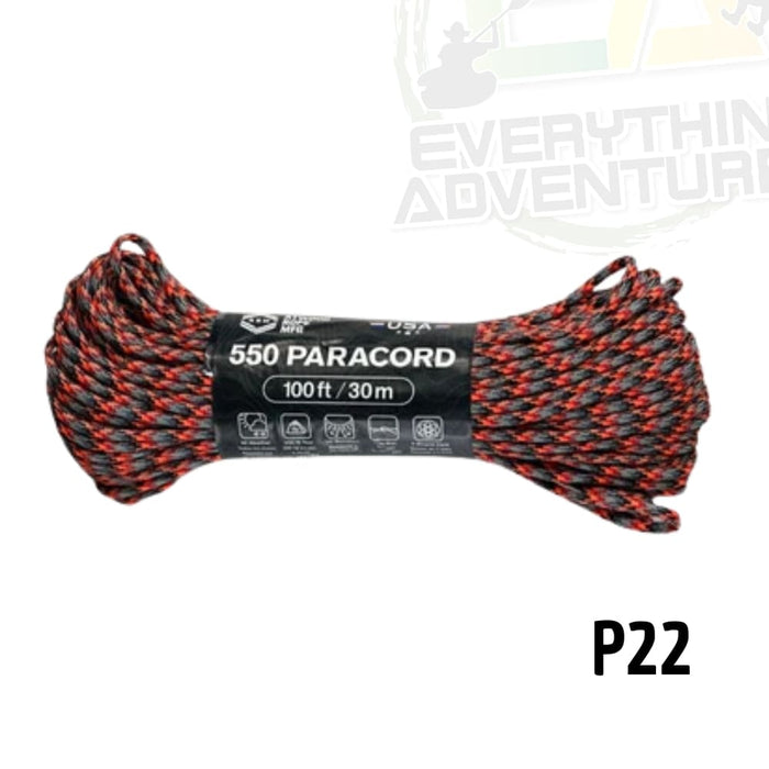 Cuerda Paracord 550 Atwood Ropes - 100 ft / 30m P22