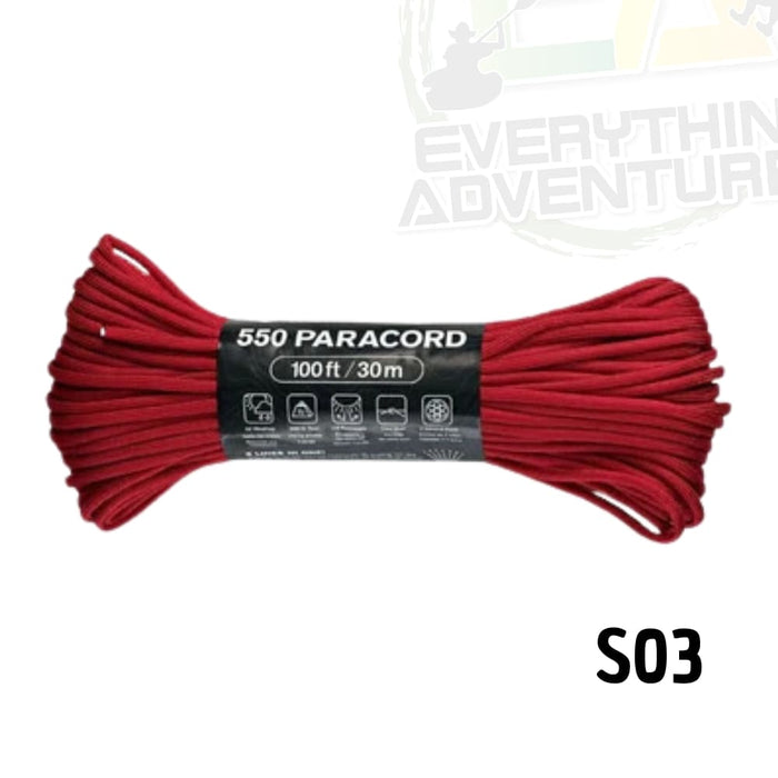 Cuerda Paracord 550 Atwood Ropes - 100 ft / 30m S03