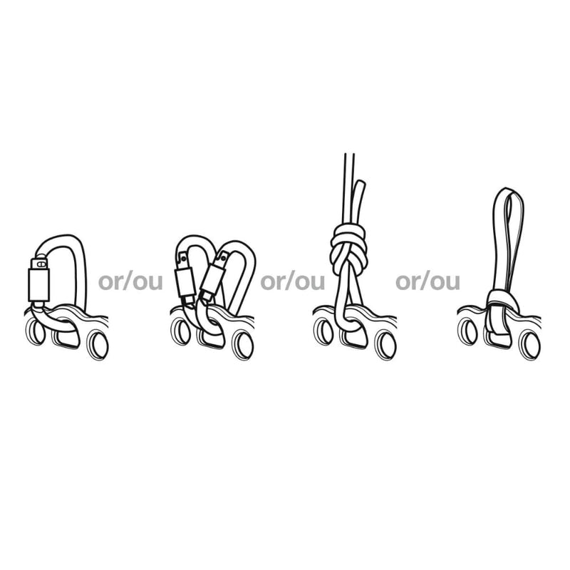 Placa Multianclaje Petzl Paw – Tamaños S, M y L