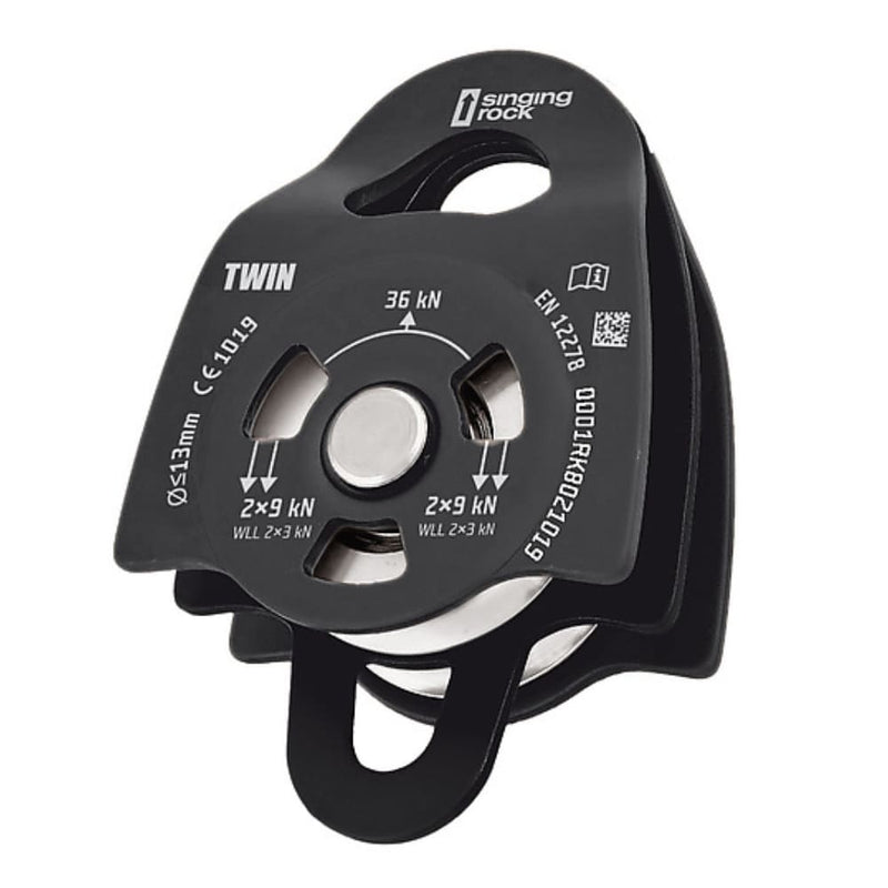 Polea de Aluminio Singing Rock Twin Roll 36kN
