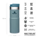 Vaso Térmico Stanley NeverLeak 16oz (470ml) Hammertone Ice