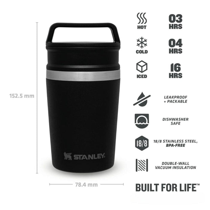 Vaso Stanley Shortstack 8oz (230ml) Matte Black Pebble