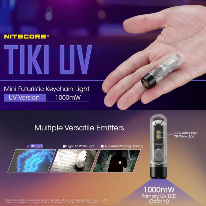 Nitecore Tiki Luz Ultravioleta 1000 mW