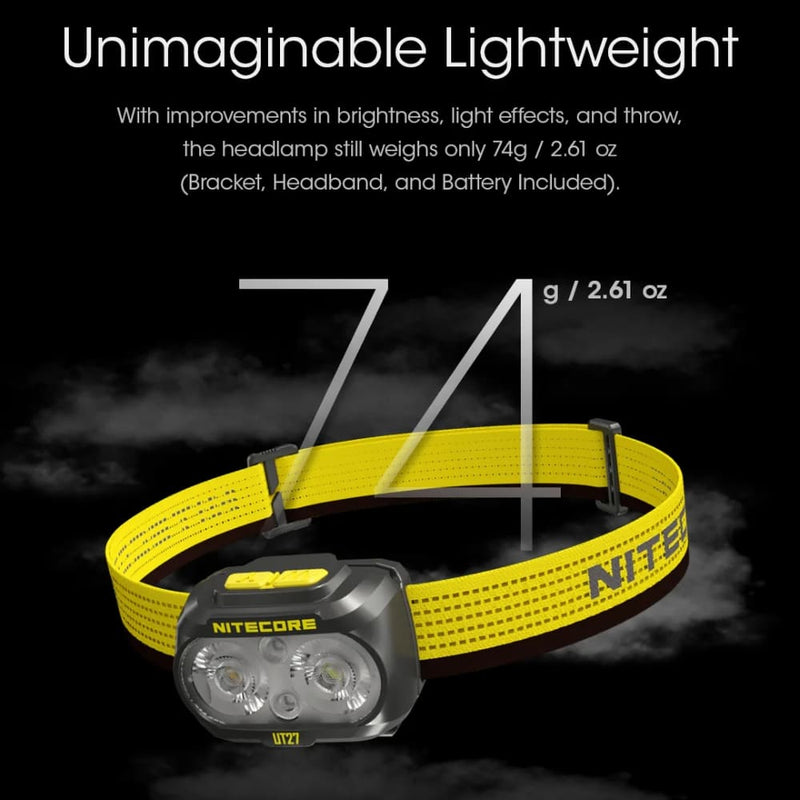 Linterna de Cabeza Nitecore UT27 800 Lúmenes