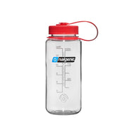Botella Nalgene Sustain Boca Ancha 14oz CLEAR WITH RED CAP