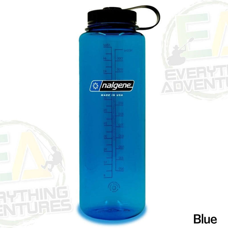 Botella Nalgene Sostenible Boca Ancha 48 OZ Blue 348595
