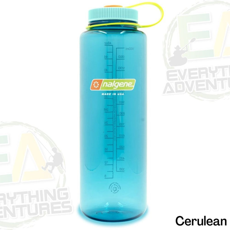 Botella Nalgene Sostenible Boca Ancha 48 OZ Cerulean 348594