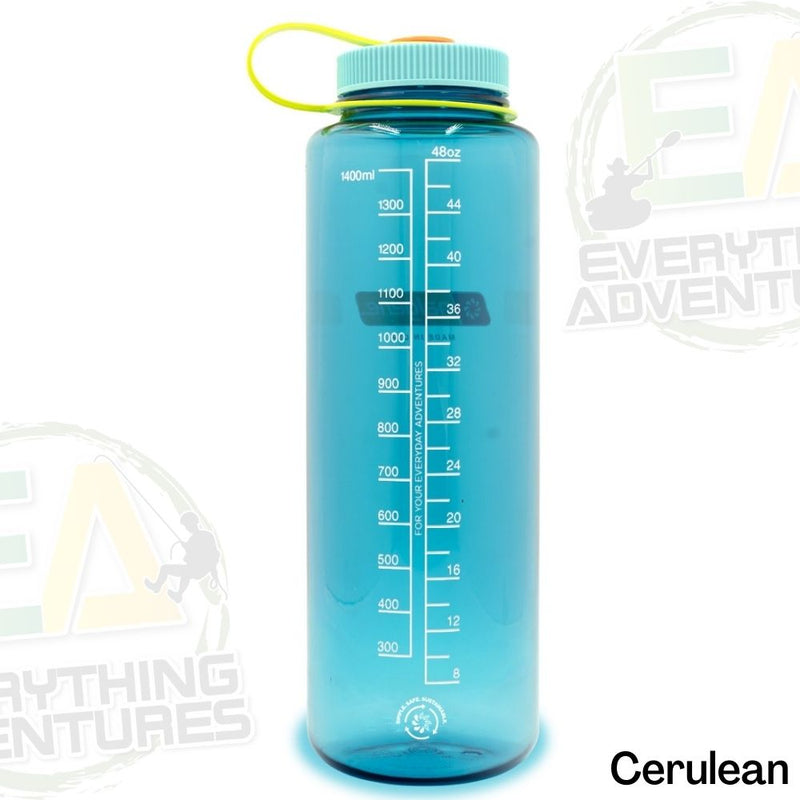 Botella Nalgene Sostenible Boca Ancha 48 OZ Blue 348595