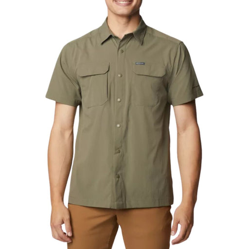 Camisa Manga Corta Hombre Canyon Gate Columbia Stone Green (397)